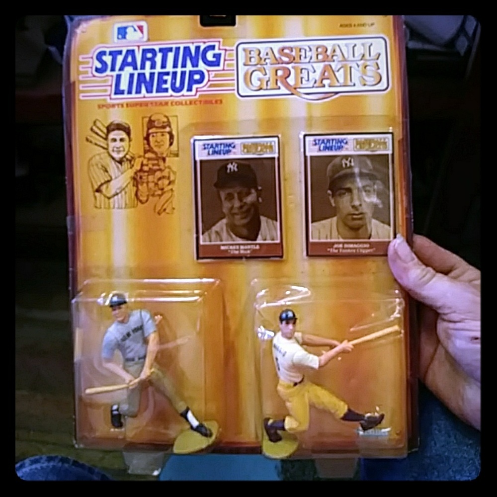 STARTING LINEUP BASEBALL GREATS MANTLE DIMAGGIO